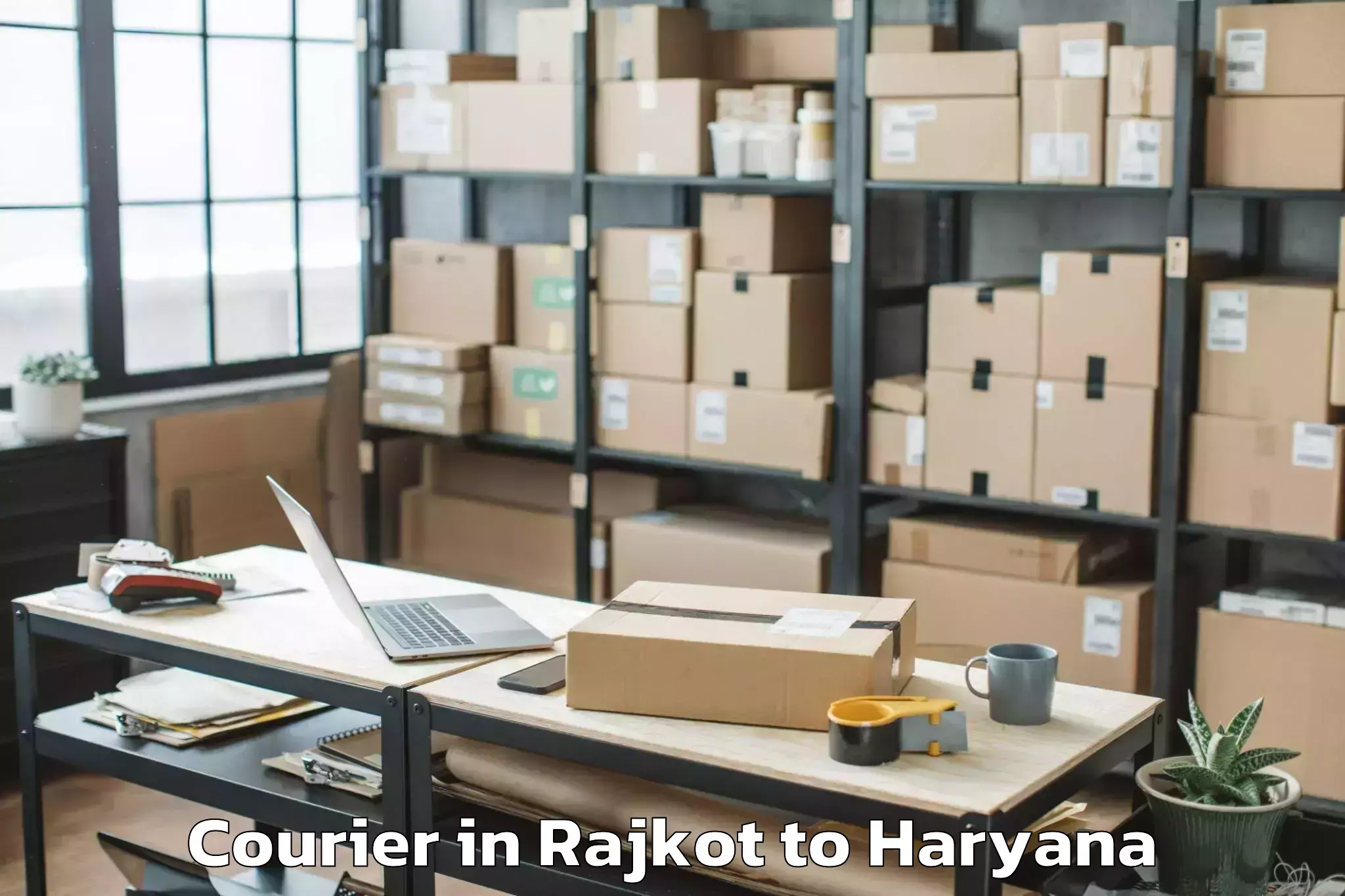 Book Rajkot to Mor Kheri Courier Online